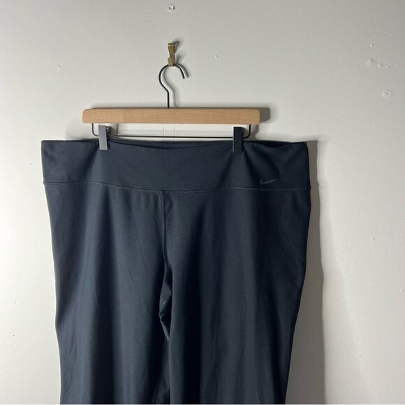 Nike Black Wide Leg Legging Yoga Pants size 2X - Picture 2 of 9